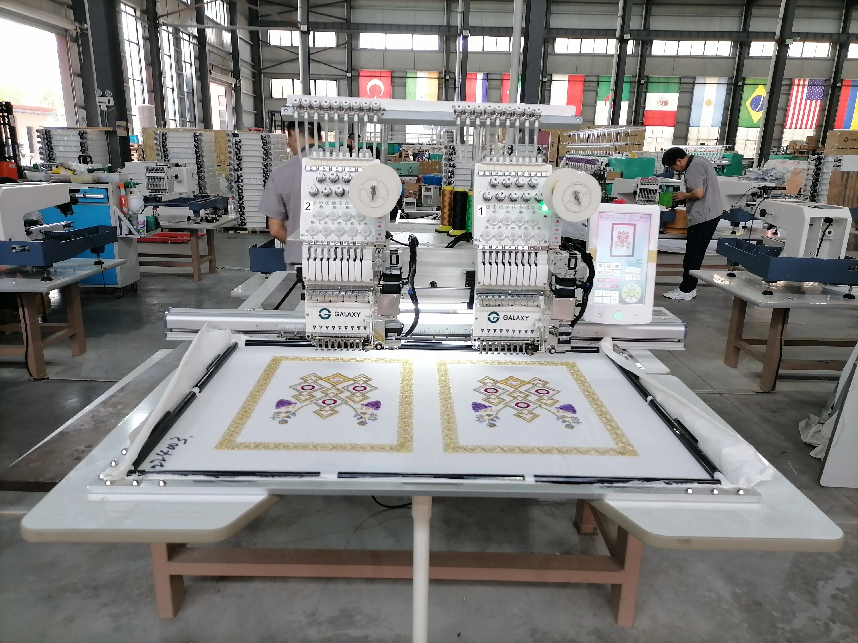 GALAXY HIGH SPEED TWO HEAD EMBROIDERY MACHINE