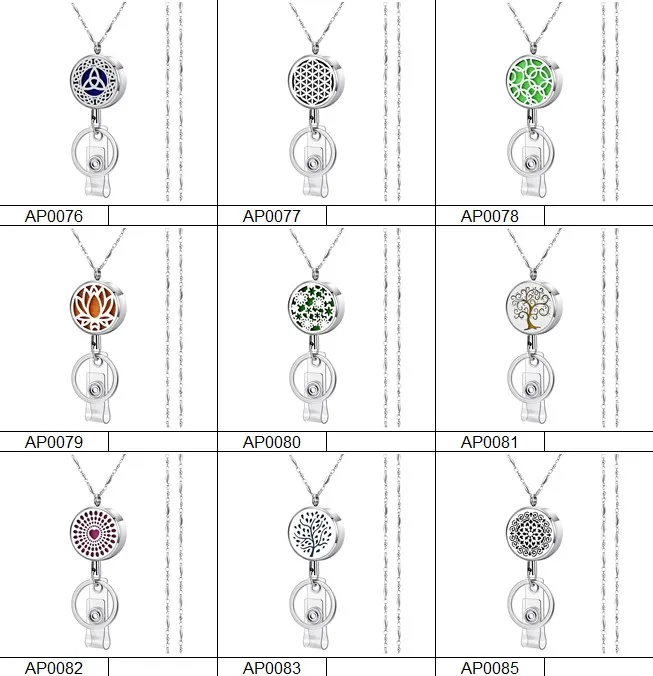 Новинка 2019, медальон из нержавеющей стали с эмалью и диффузором, ожерелье, значок, держатель, шнурки для женщин