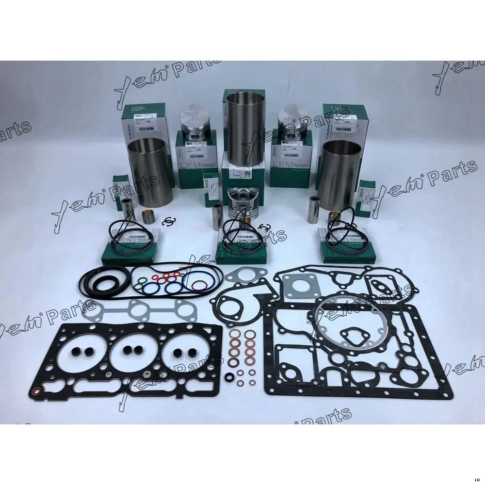 For KUBOTA D1005 Piston Ring Liner Engine Overhaul Gasket Kit YEM