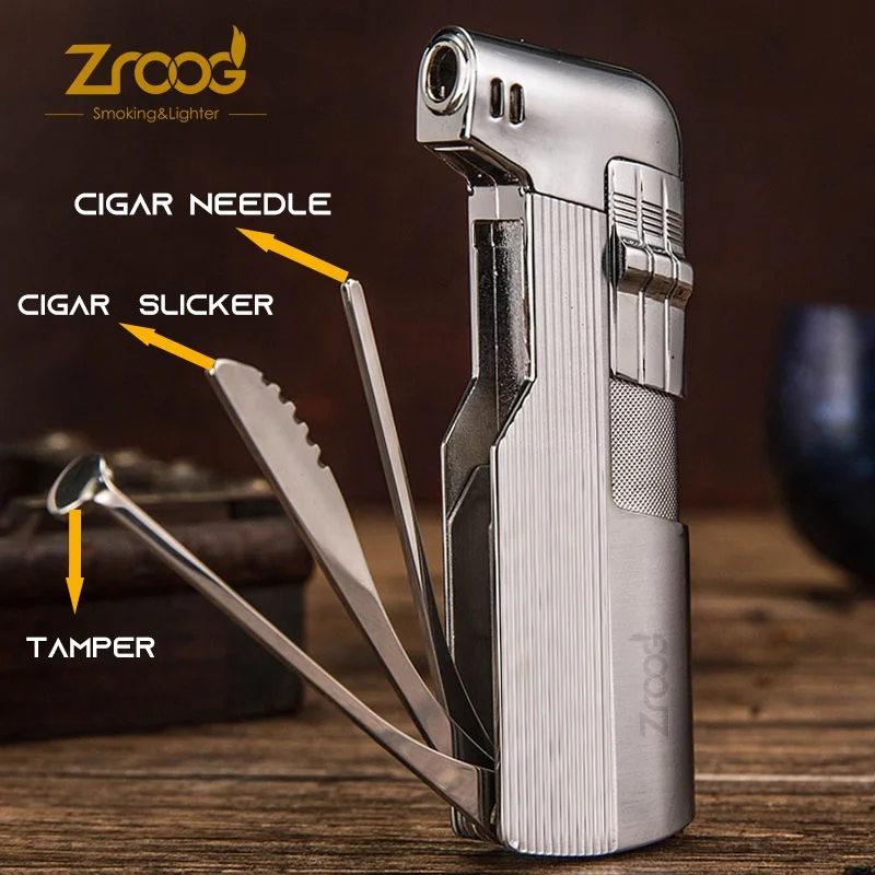 Lovisle 3-in-1 Butane Jet Lighter Multi-Function Gas & Pipe Tool for Cigarettes for Giveaways