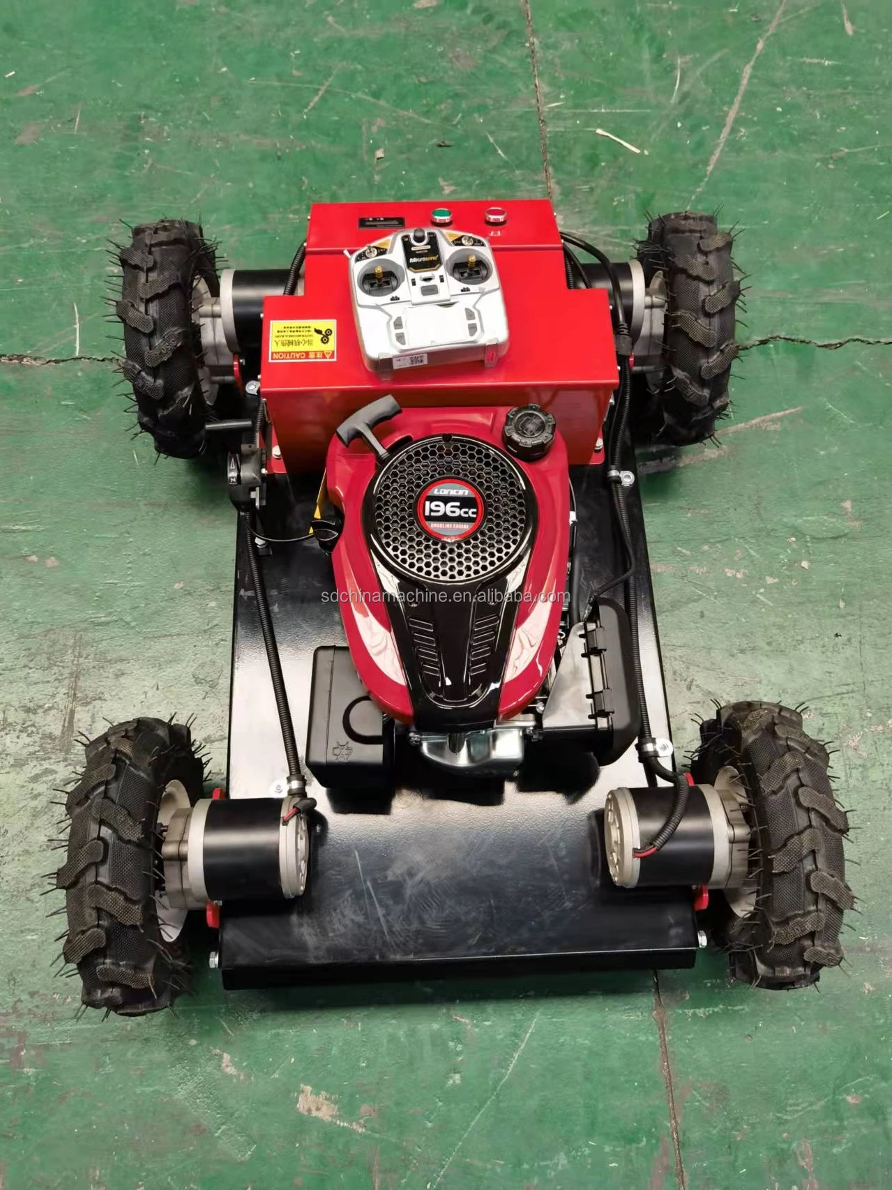 Free Shipping!!!ht550 Remote Control Lawn Mower With Loncin 196cc