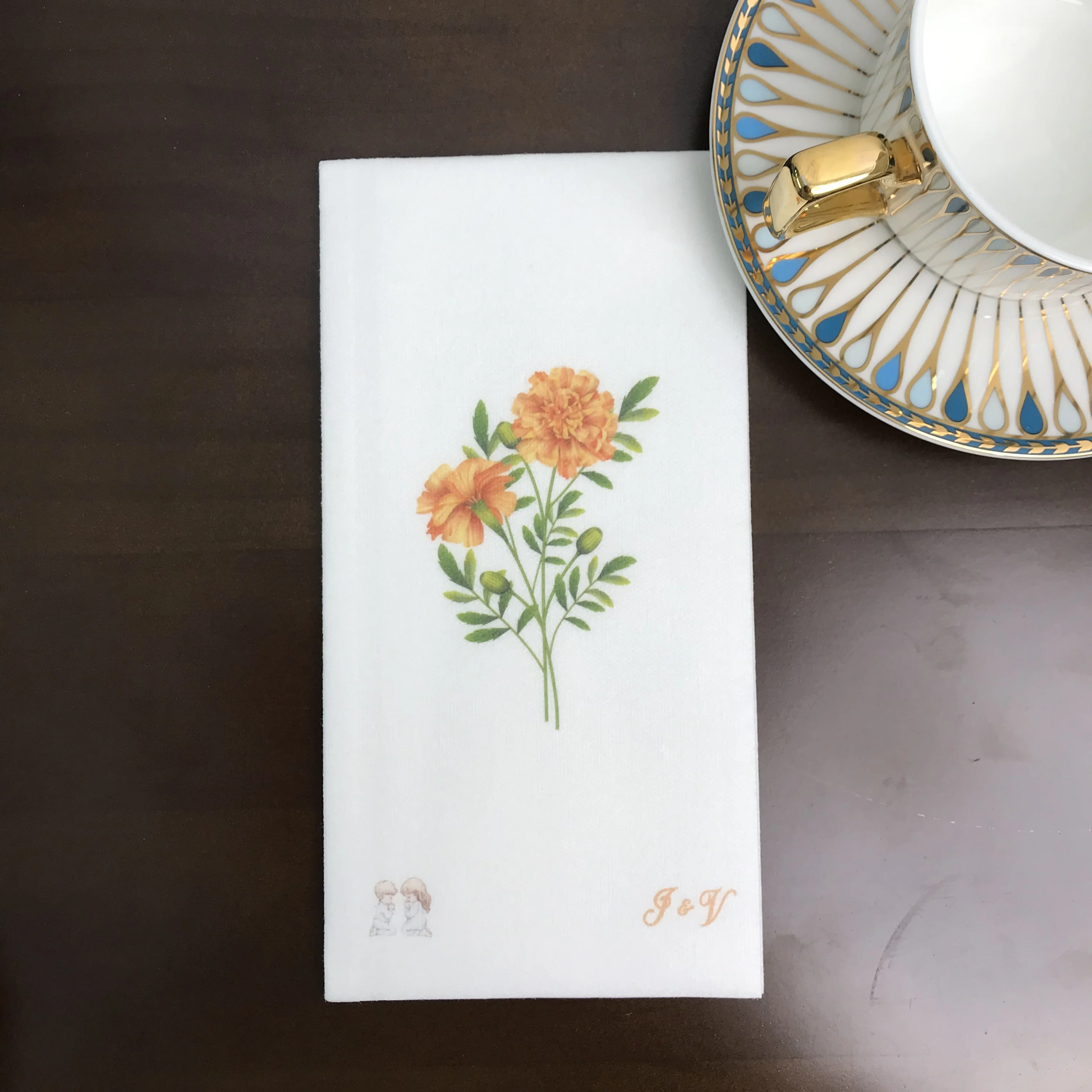 Biodegradable Food Safe Napkin Paper Serviette 1ply 2ply 3ply 4ply Custom Logo Printing Dinner Paper Napkin