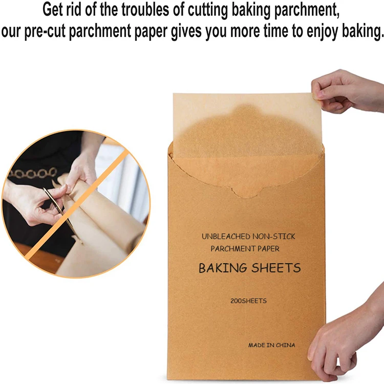 300 Pcs Parchment Paper Baking Sheets 12 x 16 Inch Heavy duty Baking Paper  Pre cut Unbleached Bakery Paper for Cooking Baking Steaming Air Fryer
