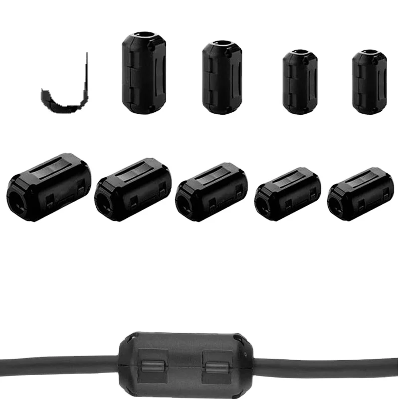 10pcs TDK 5mm Clip On EMI RFI Filter Snap Around Ferrite NEW - Foto 11