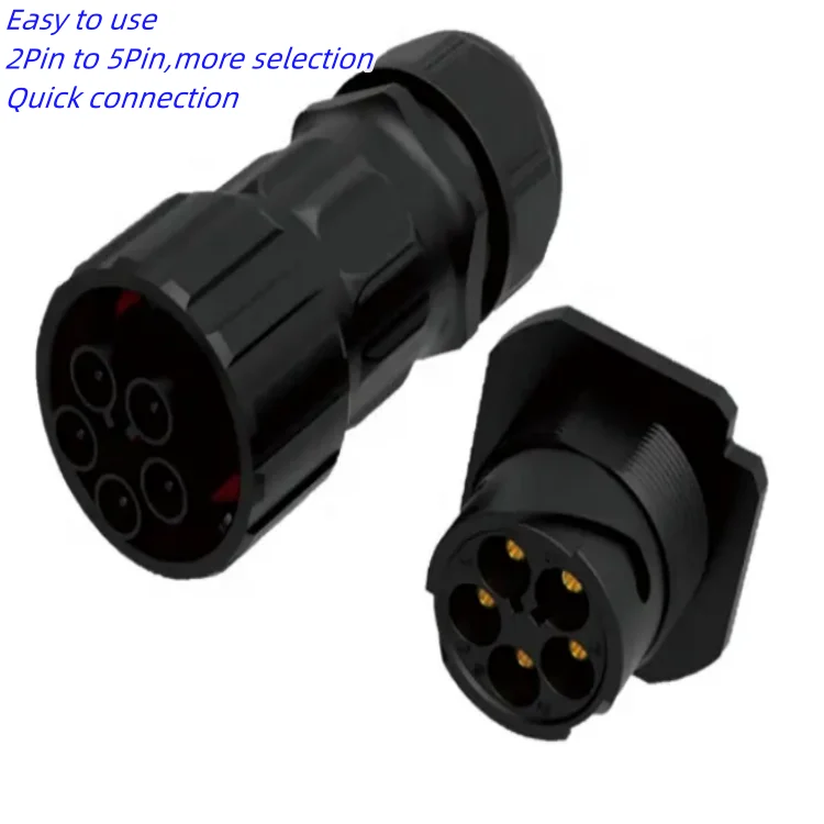 M40 Series 3pin- 5pin Sensor Circular Connector Ip67 Waterproof Male ...