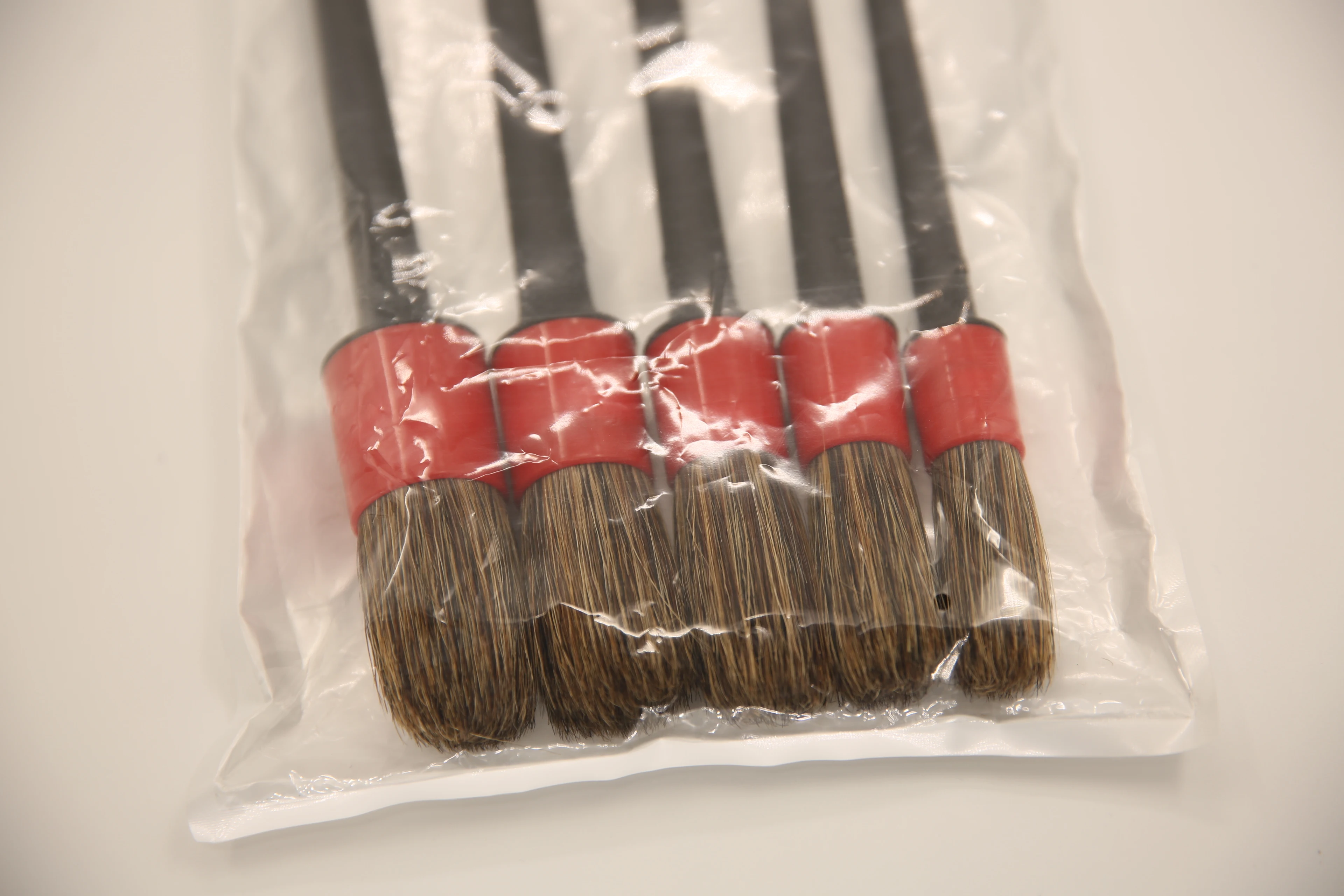 Manual PP Filament Car Detailing Brush Kit 5 Piece For Cleaning