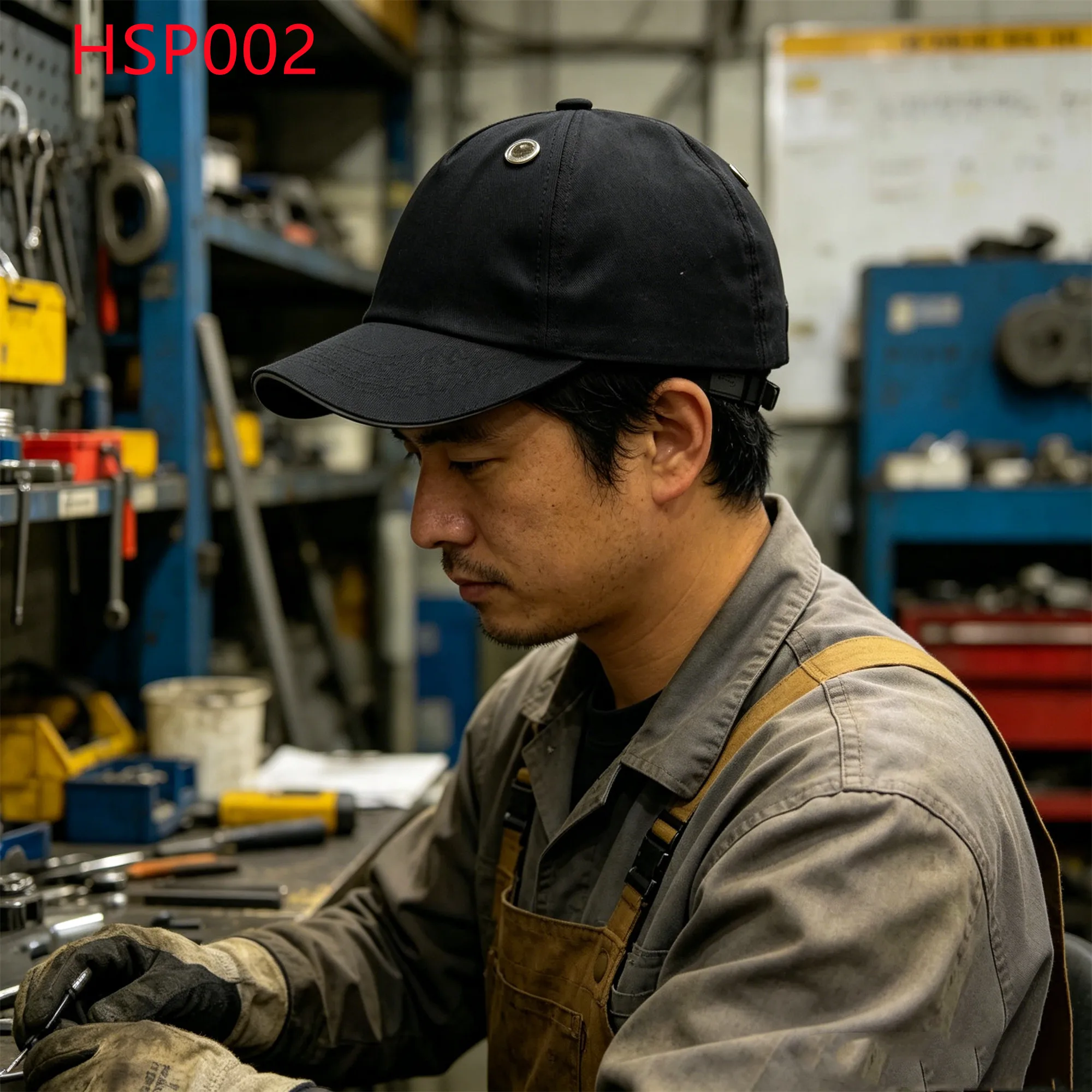 LXG,Automotive Shop Reinforce the Back of the Head Safety Helmets Garage Work Quick Don and Doff Lightweight Bump Caps HSP002