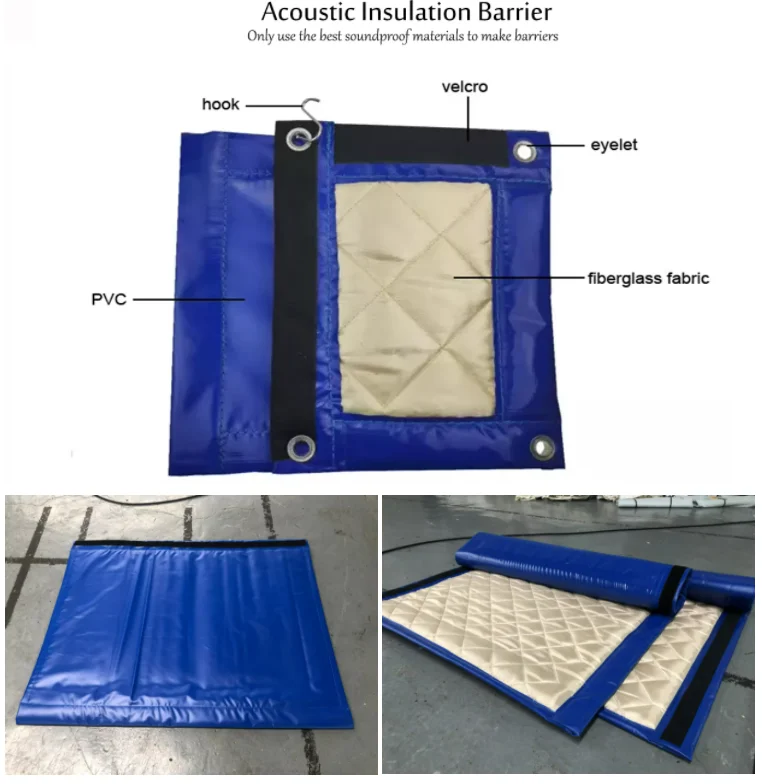 product industry  home use soundproof pvc acoustic blanket noise barrier curtains for sound insulation-4