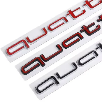 Emblem for Audi Quattro letter Quattro logo
