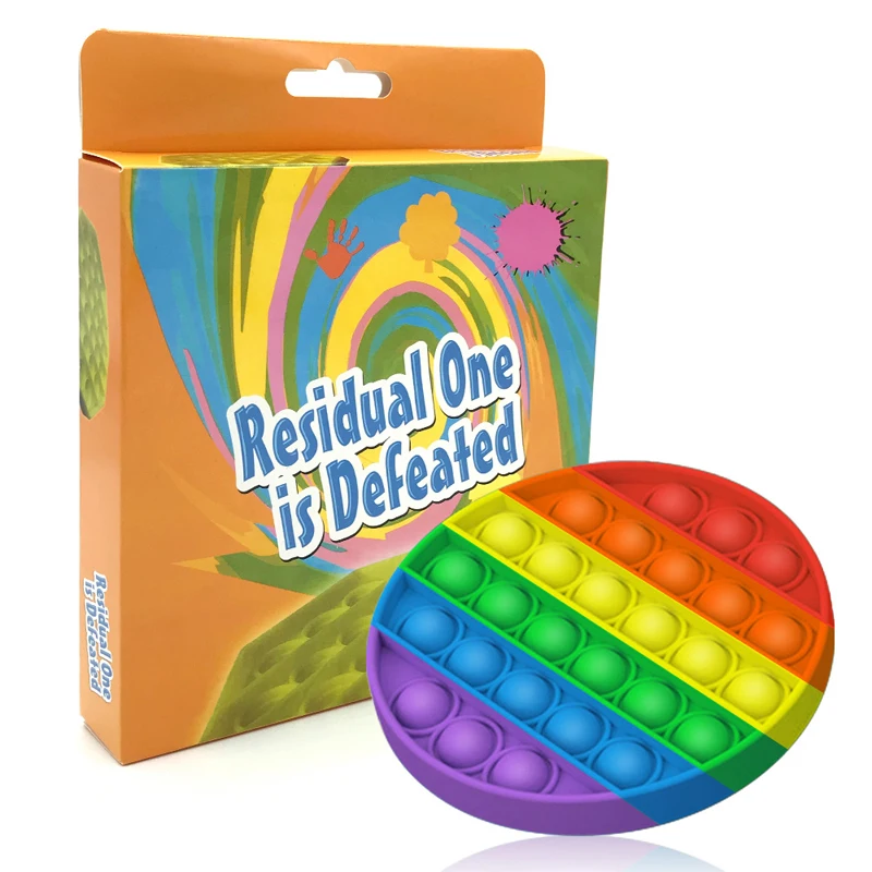 Push pop Bubble Pop It Fidget Toys  Autism Special Needs Stress Reliever Help Restore Emotions  For Kids Adults