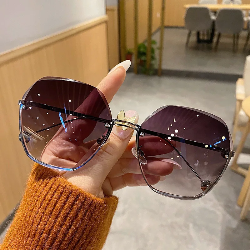 2022 Stylish Luxury Big Shades Oversized Sunglasses For Women Trendy ...