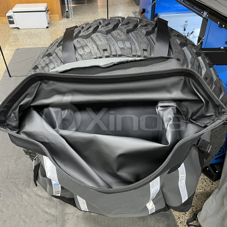 Oem 4wd Vehicle Spare Tire Rubbish Bin Offroad 4x4 Roll Top Canvas