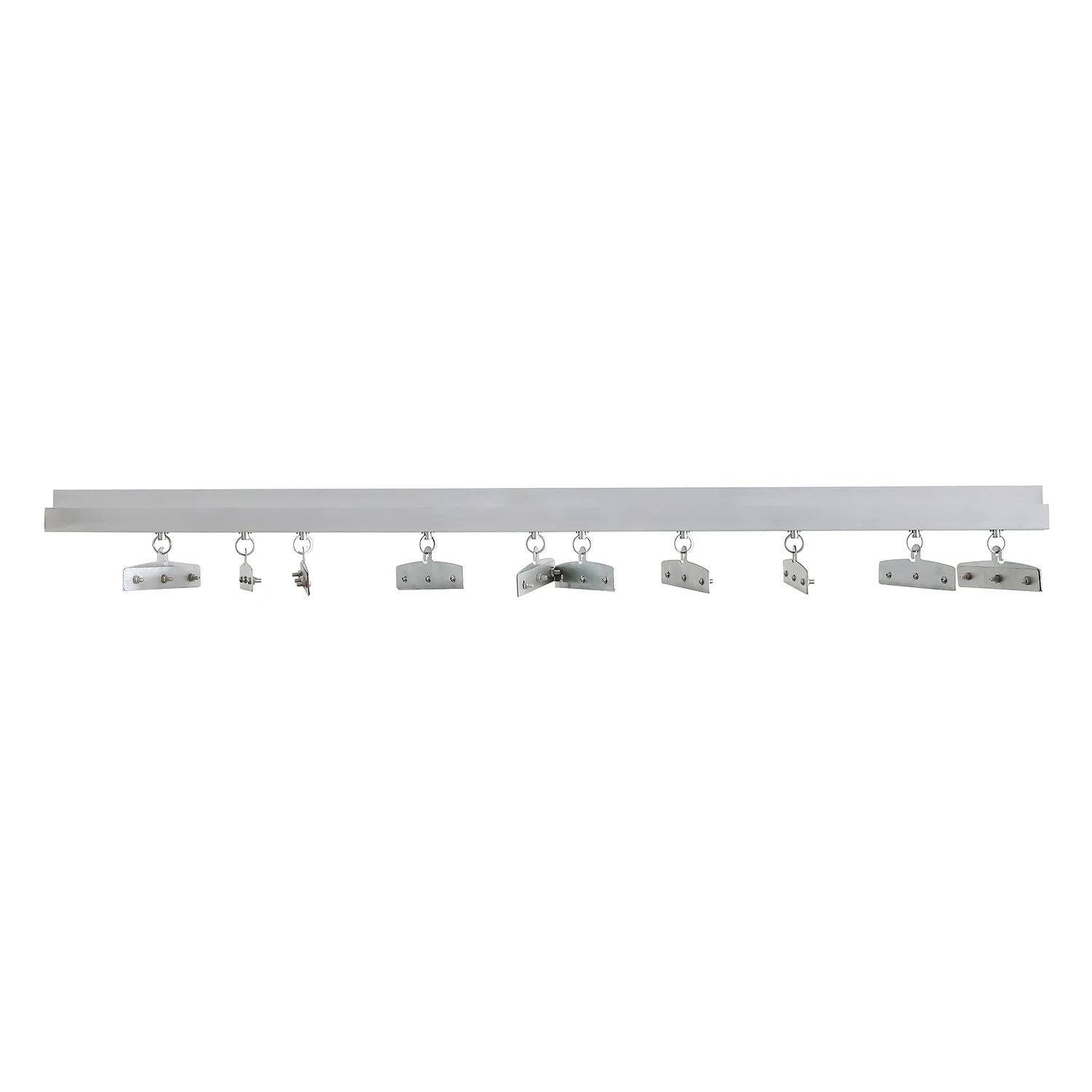 High Quality Anti-rust Reinforced PVC Curtain Kit Hardware Hanger Rail for Strip Curtain Stainless Steel Hanger and Clip