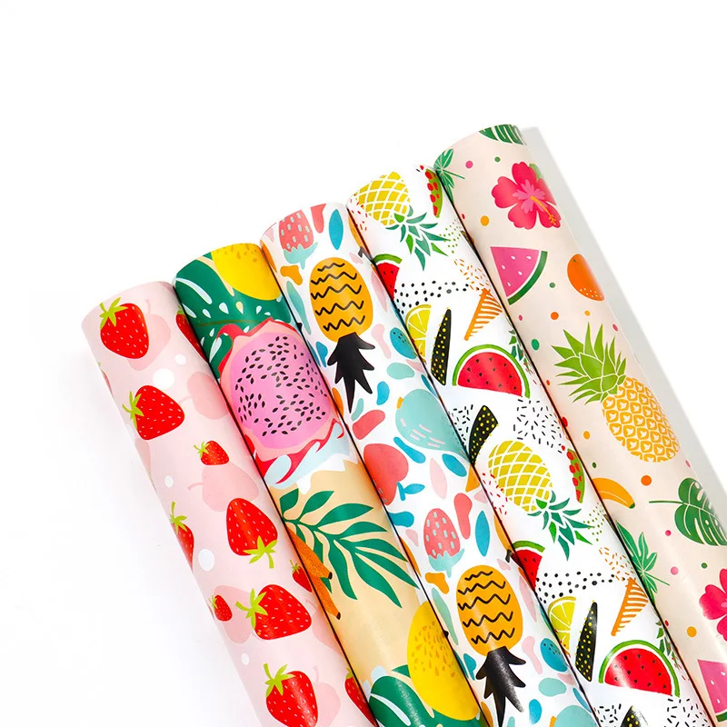 Wholesale/customized 50*70cm Fruit Gift Wrapping Paper Birthday Gift Paper Buy Wrapping Paper