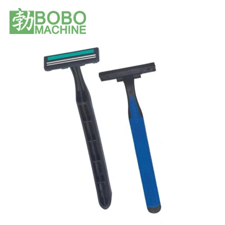 BOBO Machine disposable one time use razor assembly making machine shown in a detail photo for this news article