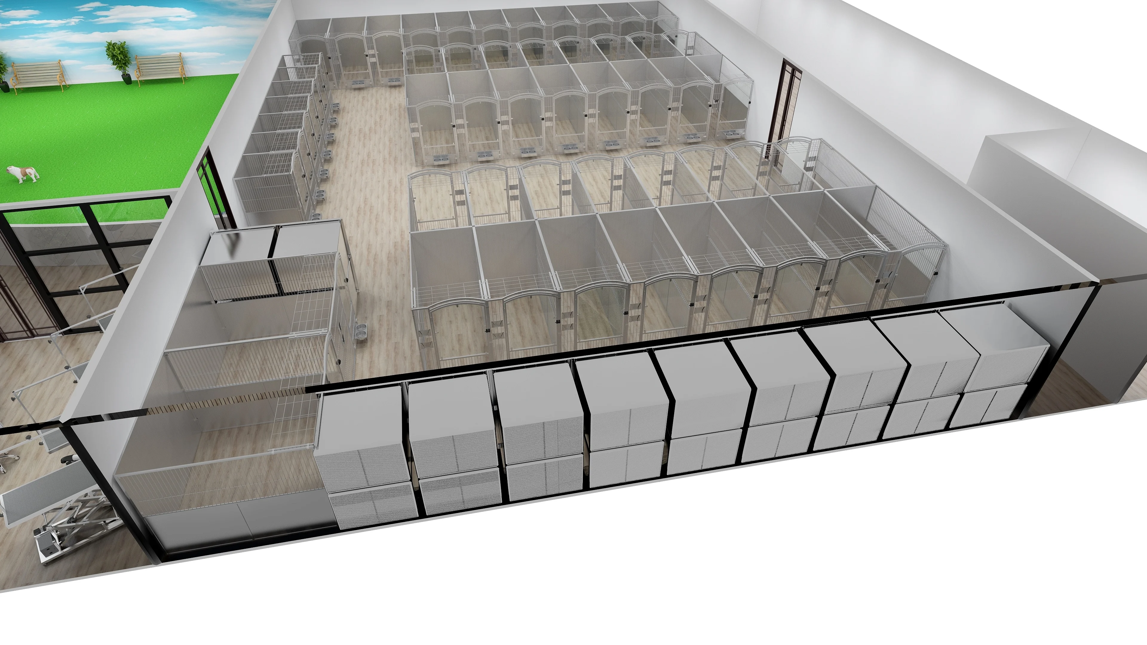 Easy Disassemble Heavy Duty Enclosure Dog Crate Pet Run Kennel