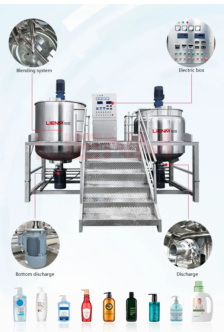 Линия по производству жидкого моющего средства машина для производства Машина Для Смешивания Жидкого