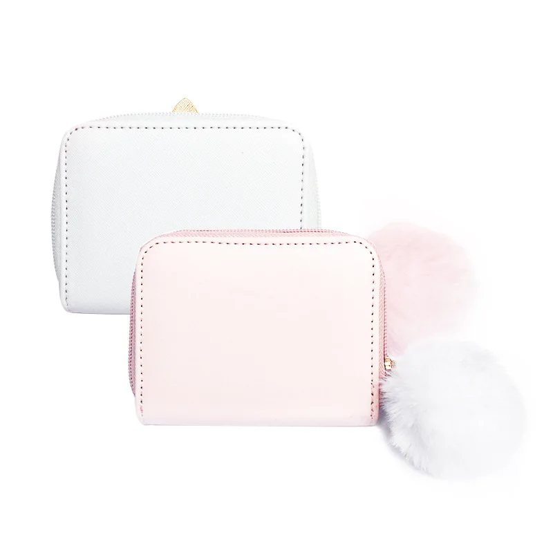 Оптовая продажа от производителя, миниатюрный детский блестящий кошелек Seaygift для монет с милым единорогом, блестящий кошелек из искусственной кожи для кредитных карт, кошелек, сумка для денег для девочек