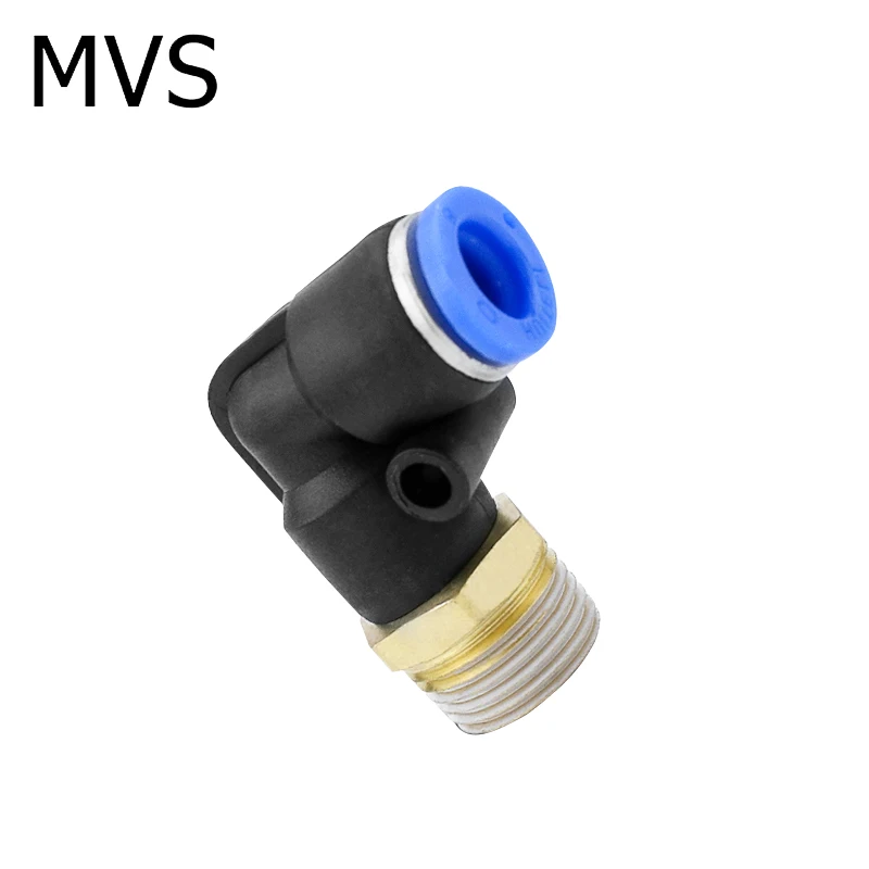 Cheapest Price PL  Thread L Type 6mm Pneumatic Parts One Touch Elbow Pneumatic Hose Fitting Connector