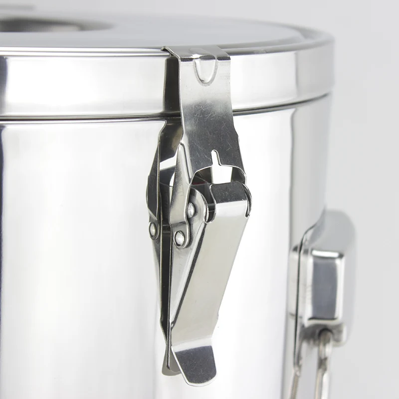 Large Capacity Stainless Steel Heat Insulation Barrel Big Pots for Cooking Double Wall Food Container Foam Ice Bucket_21