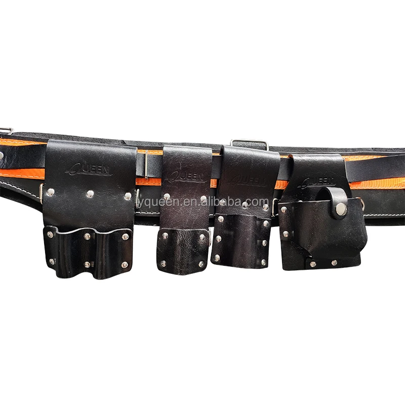 SCAFFOLDING LEATHER TOOL FROG  WITH PUNCHES BACK SUPPORT HEAVY DUTY BELT SET