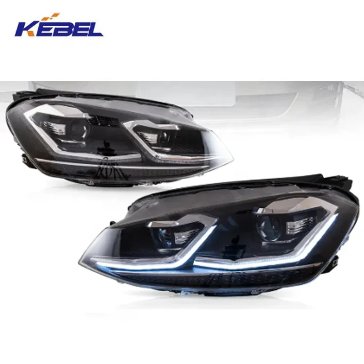 High Quality Custom Design KEBEL Auto Body New LED Head Lamp OEM Headlight for VW Golf MK7 2024