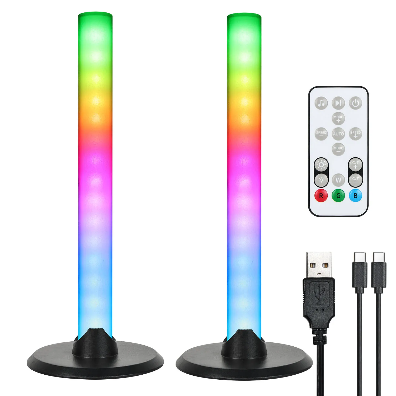 Desk Atmosphere RGB Night Light App Control TV Computer Decoration Lamp rgb Sound Control Led Light Motion Sensor Light Indoor