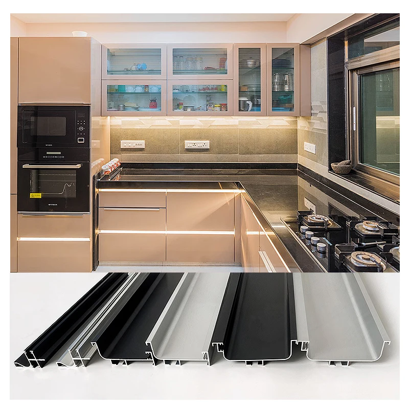 Alibaba.com: Brushed Gold Kitchen Gola Aluminum Profile LED channel for ...