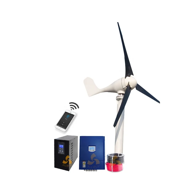 เริ่มต้นต่ำลมความเร็วแกนแนวนอนบ้านภูมิทัศน์ใช้ 300W 200W mini wind Turbine 12v 24v 48v เครื่องกำเนิดไฟฟ้าลม 500w 600w 1KW