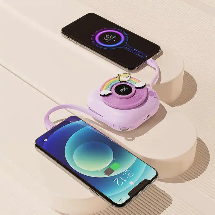 2 in 1 Reuseable Heater Warmers Rechargeable Electronic USB Portable Mini Hand Warmer Phone Portable Mini Charger Power Bank