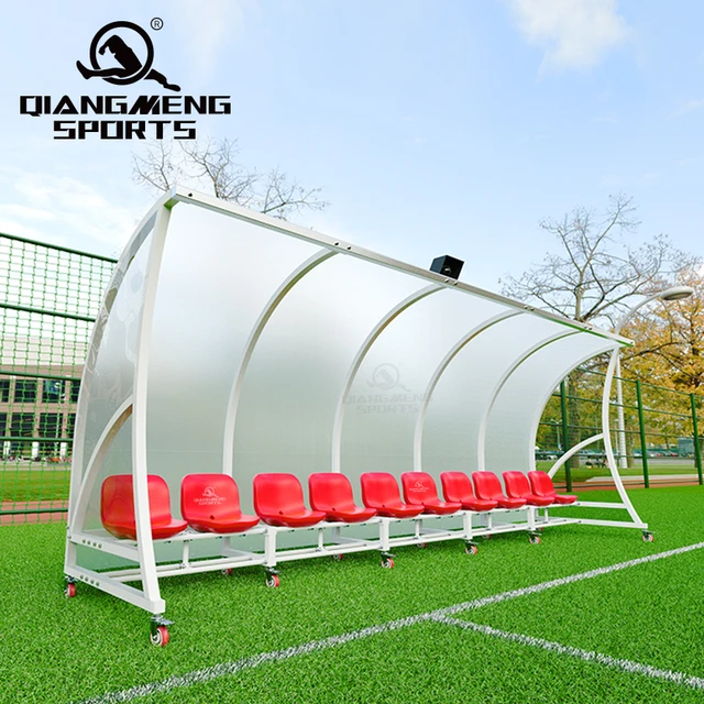 10 Person Portable luxury dugouts player team shelters soccer substitute bench Color customized Portable soccer dugouts