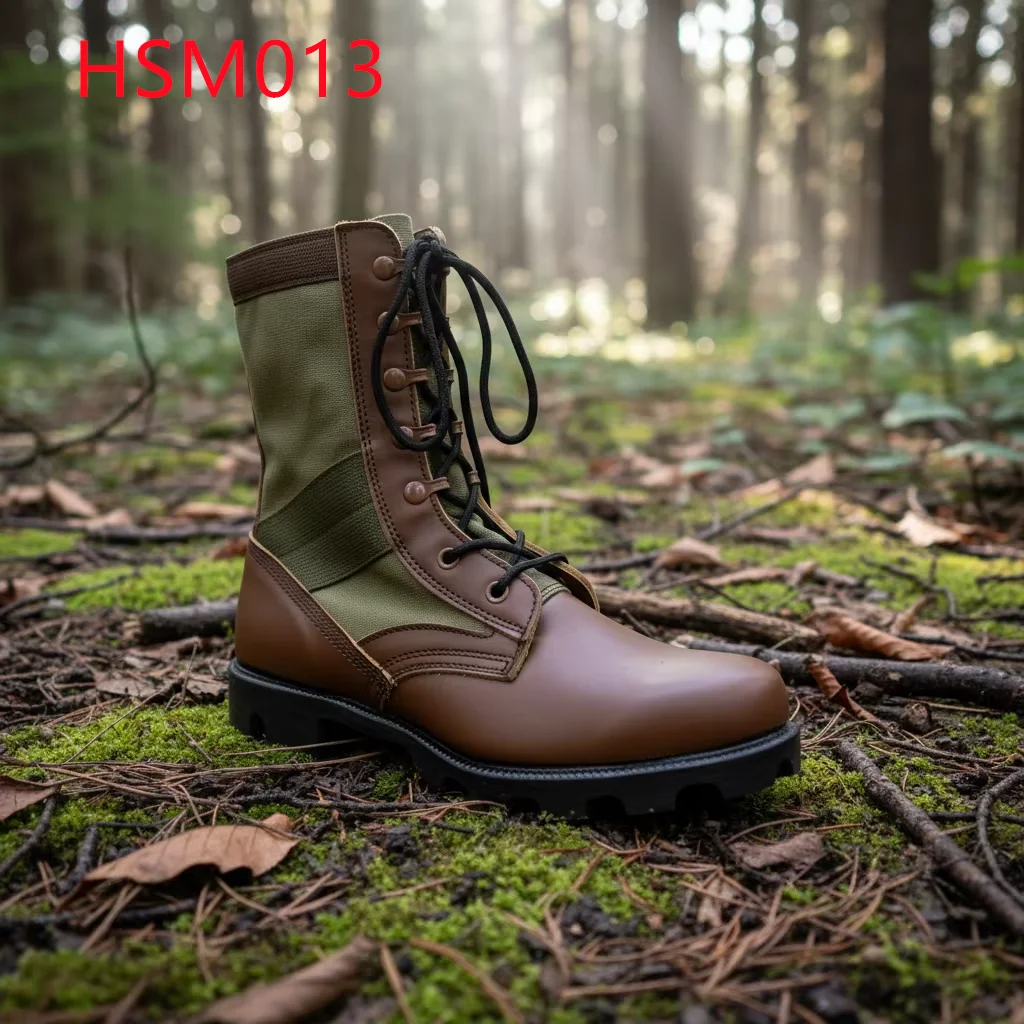 LXG,Rough Terrain Built Tough Vulcanized Rubber Sole Combat Boots Full Ankle protection Rugged Style Altama Marching BootsHSM013
