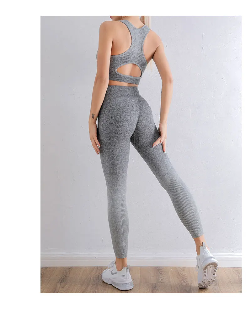 Wholesale fitness yoga wear pants and bra yoga sets women high quality bra and leggings sets