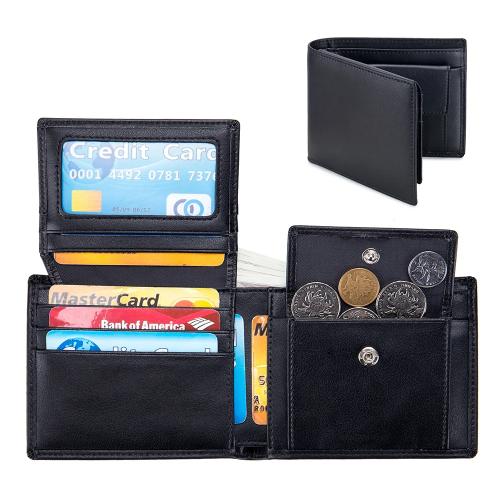 Men Wallet RFID Blocking Purses Credit Card Holder Wallets