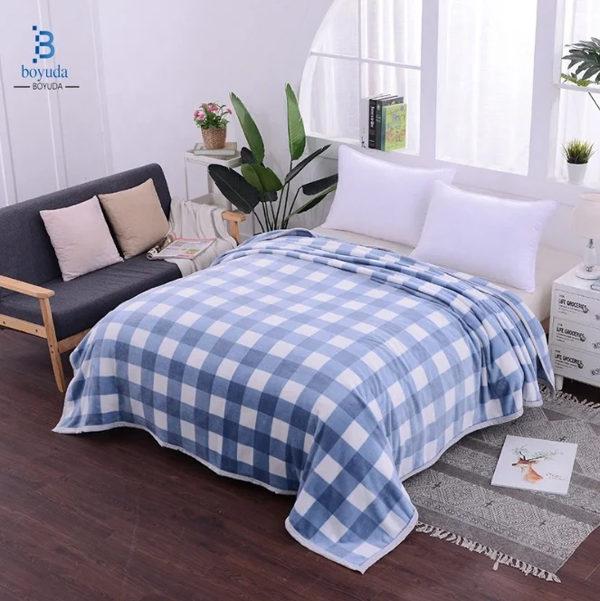 Супер мягкое одеяло из кораллового флиса с принтом в современном стиле