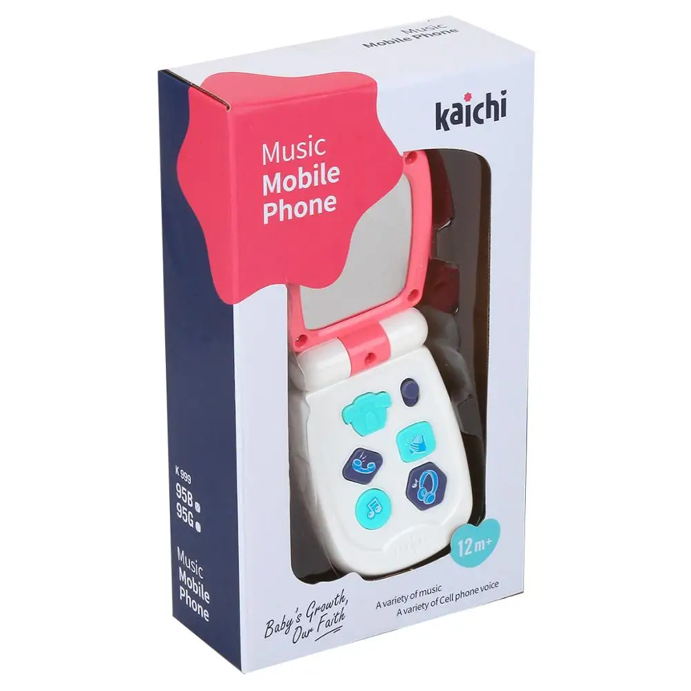 Лидер продаж на Amazon батарейный блок мультяшная игрушка мобильный телефон для детских игрушек с музыкой и