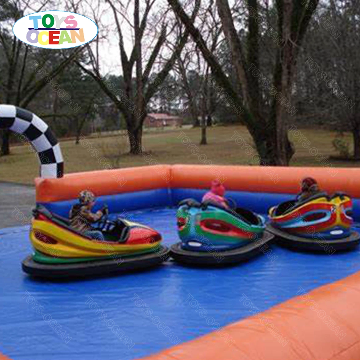New Design Bumper Cars And Use A Inflatable Perimeter Inflatable Bumper