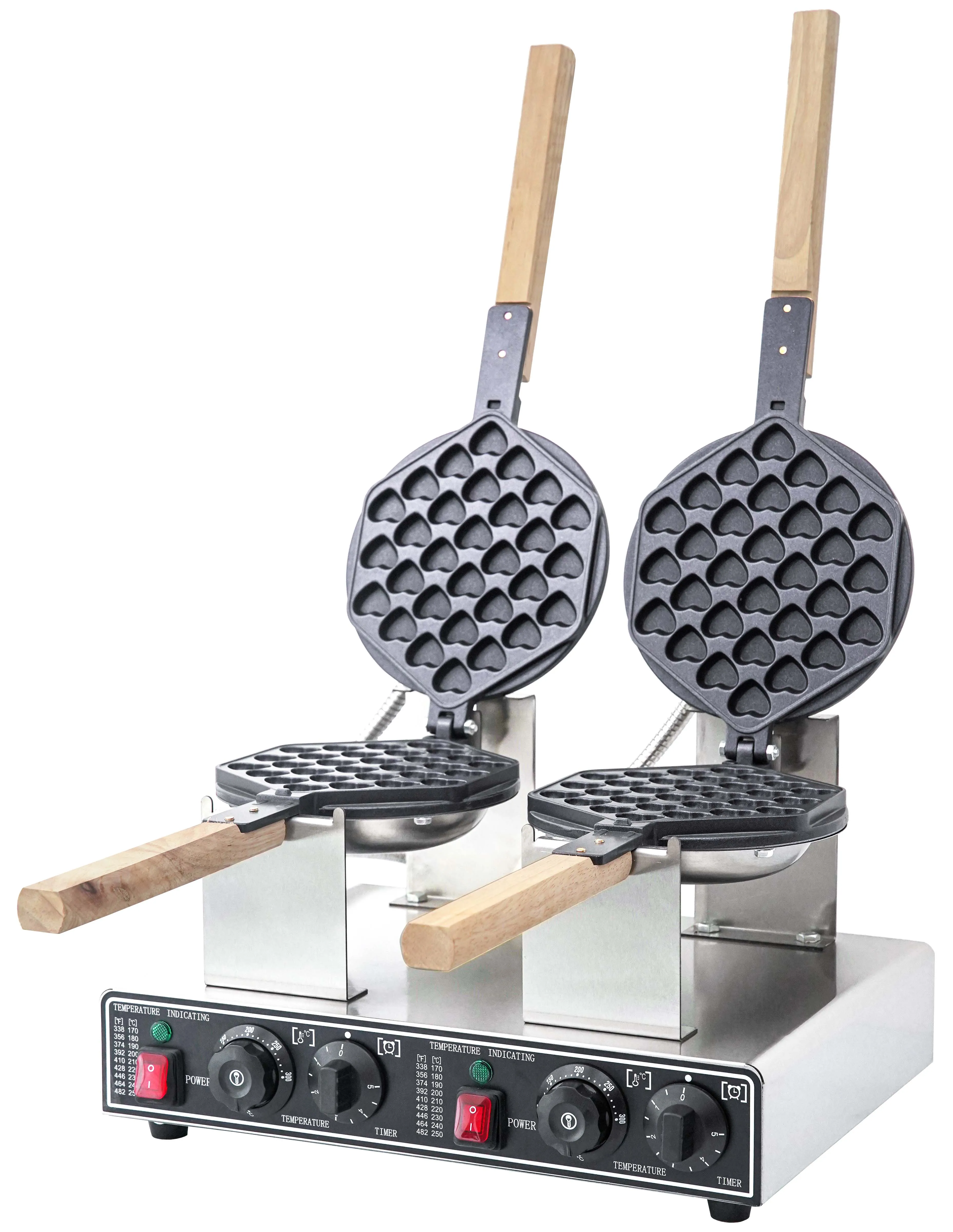 High Quality Best Seller Non-Stick Stainless Steel Egg Waffle Machine Double Head Egg Waffle Maker