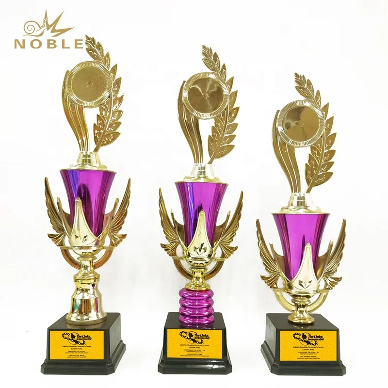 Noble Wholesale Cheap Price Trophy Cup Metal Plastic Award Trophy