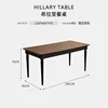 โต๊ะรับประทานอาหาร Hillary Clinton Retro Two-Tone (1.6 ม.)