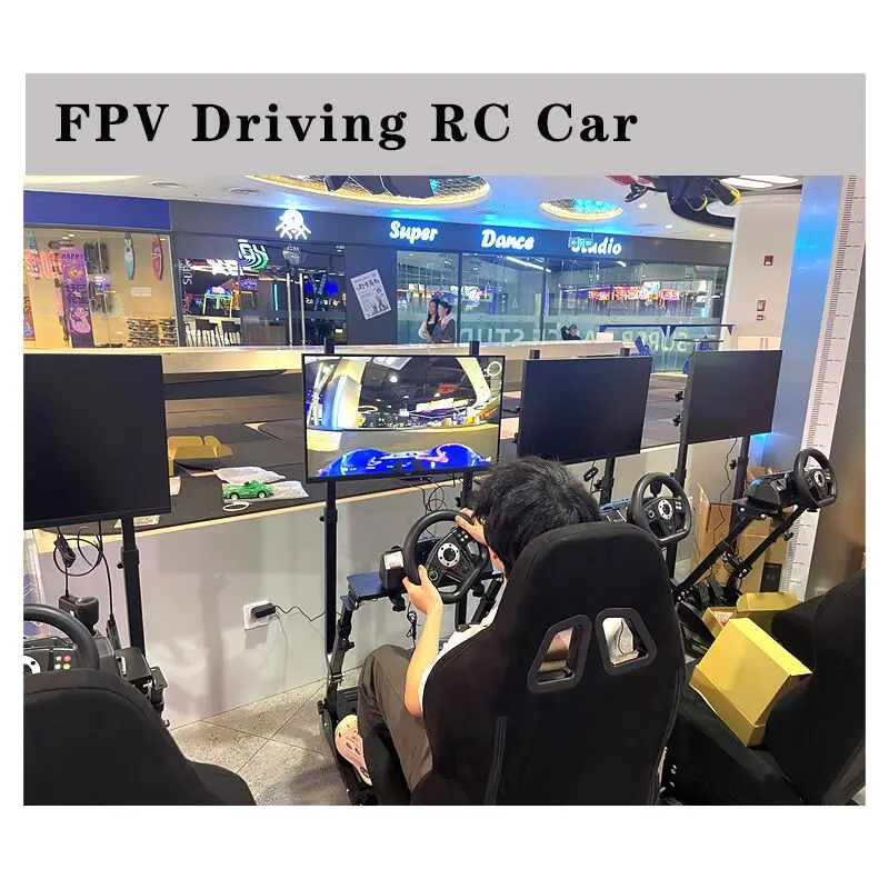 Simulator Racing VR Games 5.8G FPV HD Camera Remote Controlled RC Cars with POV Driving Goggle Headsets Includes Charger