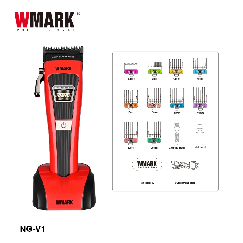 WMARK NG-V1 Brushless Hair Clipper - Fast, Precise Cutting