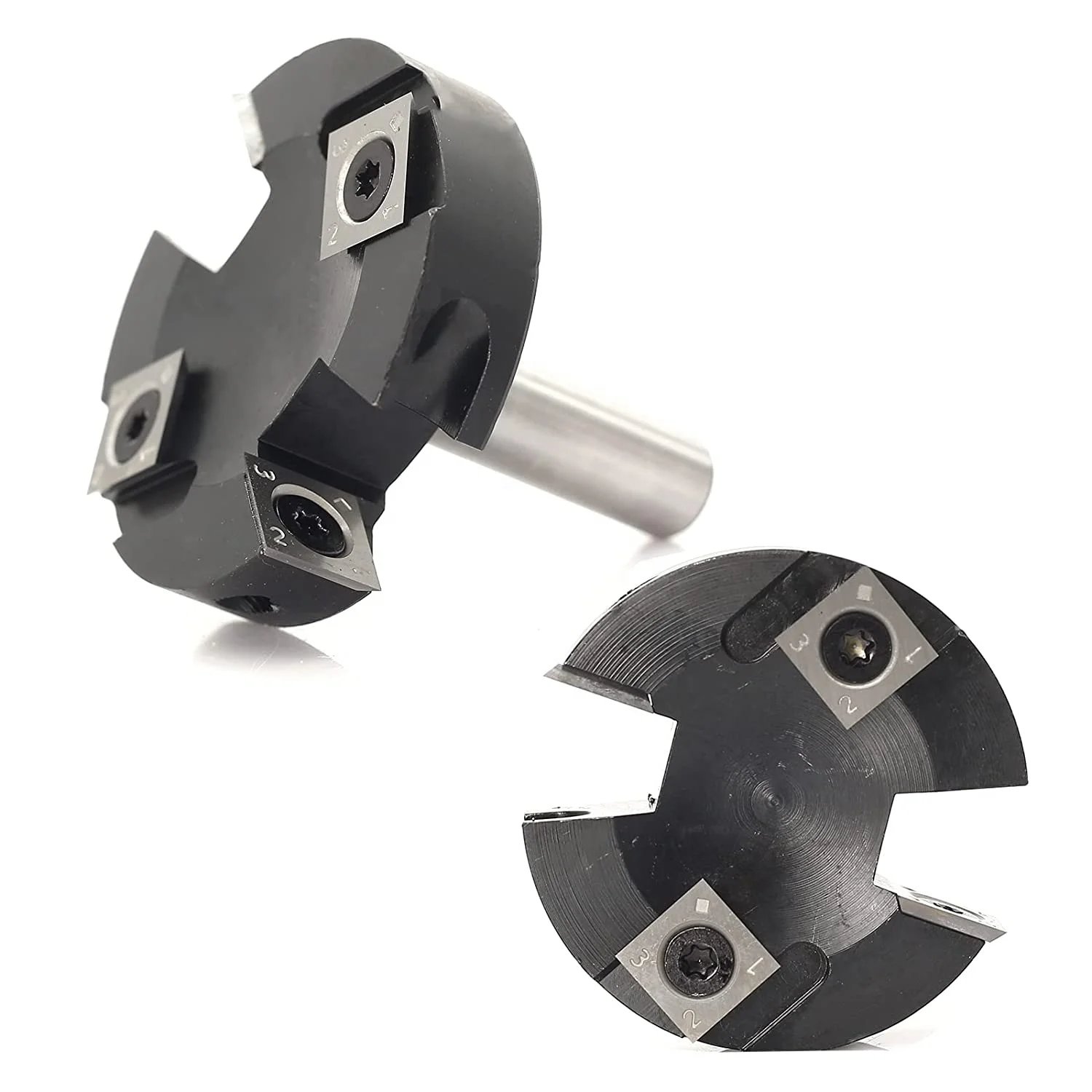 SJLERST Mèche De Routeur De Surface Spoilboard, Routeur Ailes De Coupe En Carbure Pour Machines Cnc Poignee De 8 Mm 85184029