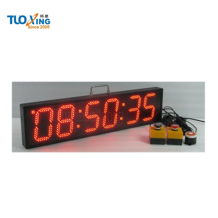 6 Inch 6 Digits Led Sports Timing Digital Buzzer with Timer
