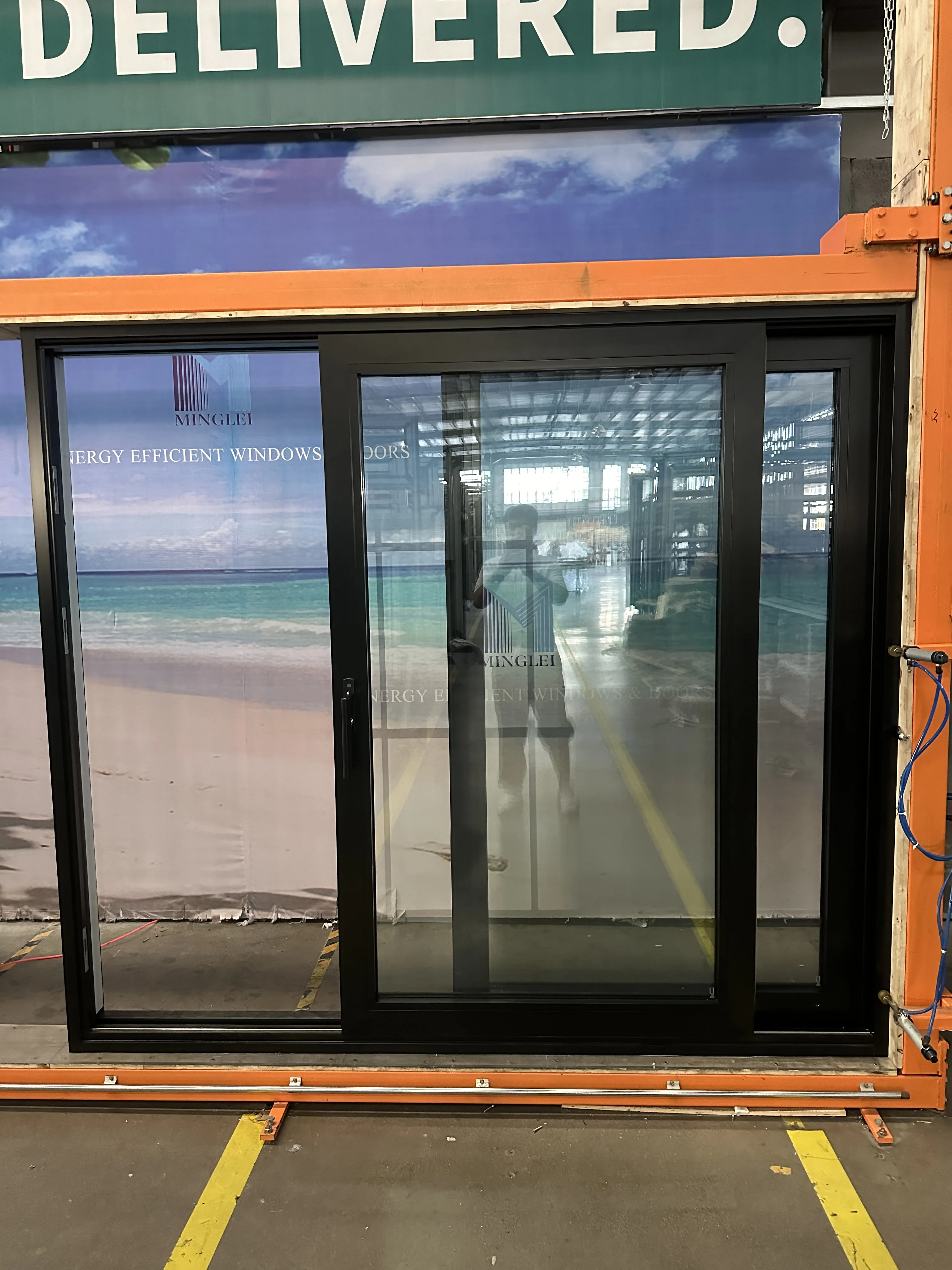 As2047 australian sliding door double glazed cavity glass sliding stacker doors exterior stacking balcony aluminum sliding doors details