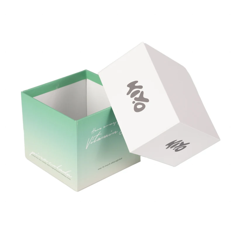 Custom Logo Recyclable Cardboard Paper Packaging Lid and Base Box Gift ...