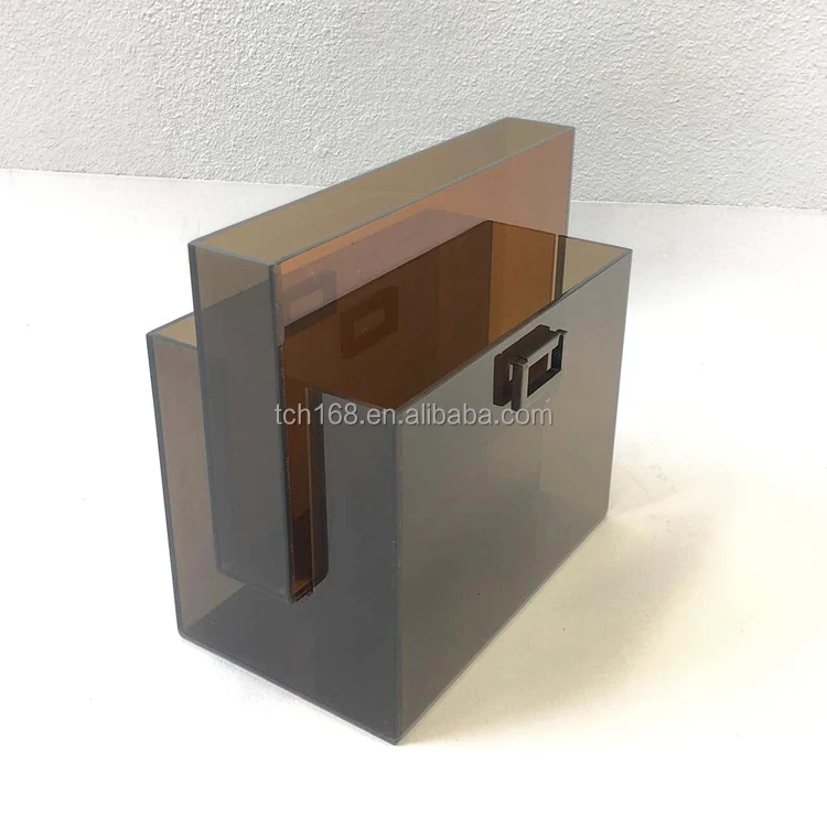 Clear Acrylic Ladder Shelf Elegant Commodity Shelf Lucite Gold Bookcase