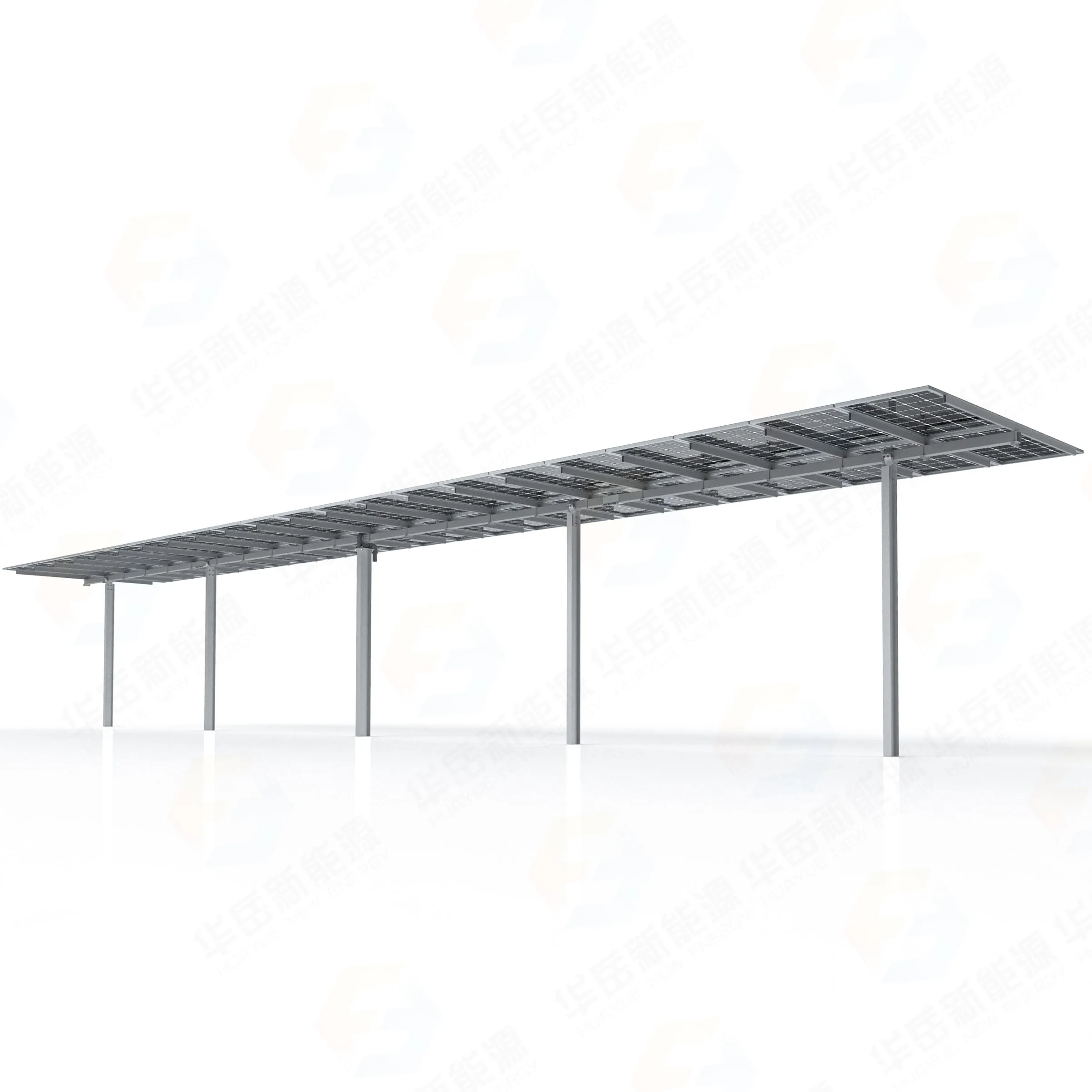 China Supplier's Heavy Single Axis Solar Tracker Stainless Steel PV Mounting Structure With Cutting Processing Service