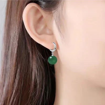 Nova moda jóias balançar brincos redondos eardrop kai potara