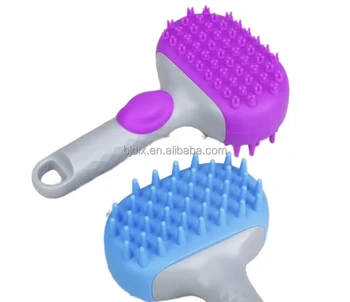 Custom Designed Silicone Pet Bath & Massage Comb for Deep Cleaning  Relaxing Bathroom Beauty Treatments